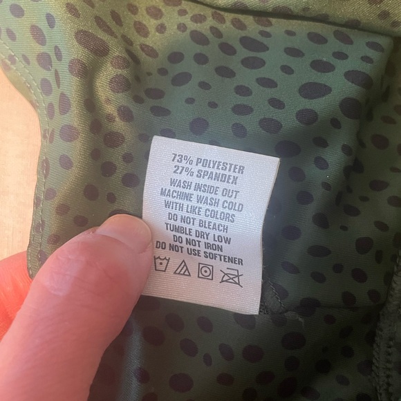 Zyia Spotted Pine Green and Black Bra Sz M - Picture 7 of 7